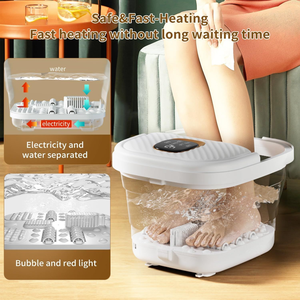 Masseur de pieds sans fil avec télécommande, chaleur et vibrations pour apaiser les pieds fatigués et stimuler la <span class=keywords><strong>circulation</strong></span> <span class=keywords><strong>sanguine</strong></span> - Product Image 3