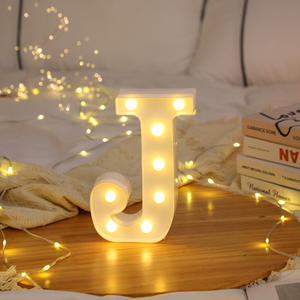 Lettres lumineuses LED chaudes, enseigne lumineuse en forme de '<span class=keywords><strong>I</strong></span>' pour mariage, anniversaire, alimentée par piles, lampe de Noël, maison, bar - Product Image 2