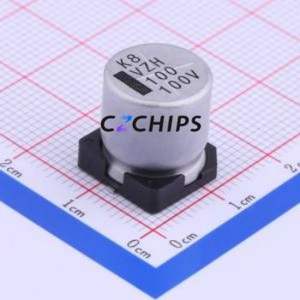 Condensador Electrolítico de Aluminio SMD VZH101M2ATR-1313, D12.5xL13.5mm 100uF 20% 100V 12.5mm - Product Image 1