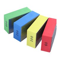 Disques de ponçage en céramique, 10 pièces, polissage avec diamant, bloc de meulage abrasif, pierre, marbre, papier de ponçage
