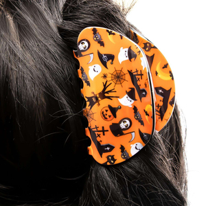 Pinzas para el Cabello de Halloween, Pinzas para el Cabello con Diseño de Calabaza, Fantasma, Esqueleto y Telaraña, Accesorios para el Cabello para Mujer - Product Image 5