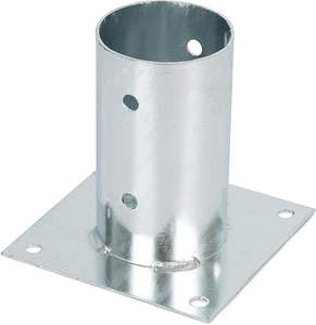 Manga atornillada galvanizada en caliente para <span class=keywords><strong>postes</strong></span> de madera <span class=keywords><strong>redondos</strong></span>, soporte de poste de metal resistente para valla de jardín, cubierta, soporte de pérgola - Product Image 4