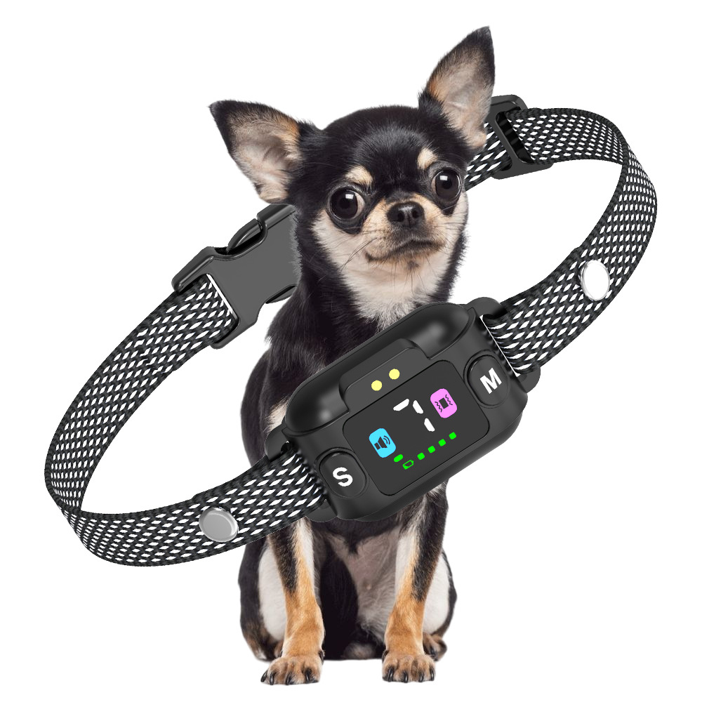 Smart Pet Bark Control Device - Rechargeable Anti-Dog Training Collar with Color Screen | Xiamen Sun