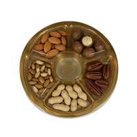 Boîte d'emballage pour confiseries en gros d'usine, plateau à 4/5/6 compartiments, en PET de qualité alimentaire, avec logo personnalisé, boîte à bonbons en plastique transparent