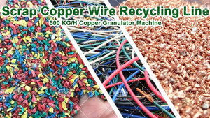 500 kg/giờ dây đồng Tước Máy Nghiền máy đồng granulator phế liệu cáp đồng granulator Máy tái chế - Product Image 2