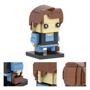MOC7520-7525 Rachel vert Monica <span class=keywords><strong>Geller</strong></span> Phoebe Buffay Joseph Chandler Ross <span class=keywords><strong>Geller</strong></span> amis TV Action tête carrée briques enfants jouets - Product Image 6