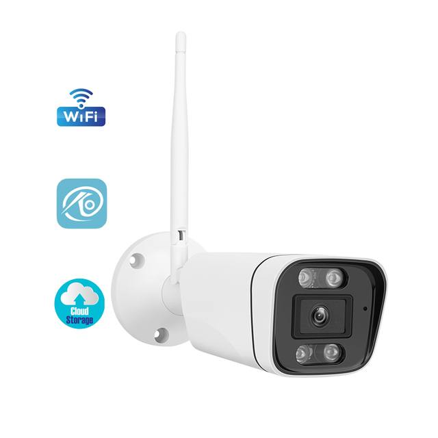 Professional IP Camera Color Night Vision Wireless HD1080P P2P Outdoor Bullet Waterproof Wi-fi CCTV Camera Wifi Camera Security