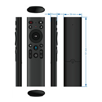 Télécommande Air Mouse Q5+ avec commande vocale Google, gyroscope, apprentissage IR, sans fil 2.4G pour Android TV Box