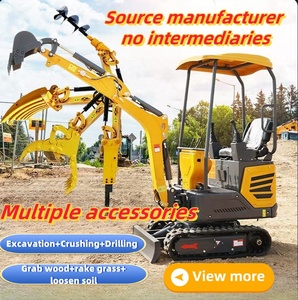 Venta directa de fábrica Excavadora minera 0,8 Ton 1,5 Ton 1,2 Ton Maquinaria de construcción Excavadora de ingeniería multiusos - Product Image 2