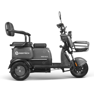 Motocicleta Eléctrica de 3 Ruedas SIGOTECH de Alta Calidad, <span class=keywords><strong>Triciclo</strong></span> Eléctrico de Baja Velocidad de 60V para Personas Mayores - Product Image 3