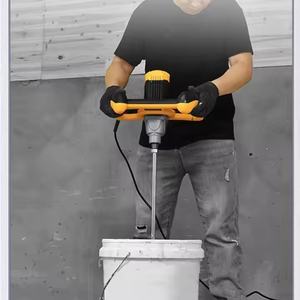 Mixer listrik DIY 220V industri, alat listrik untuk dempul bubuk semen daging beton mesin abu cat & cat lateks - Product Image 6