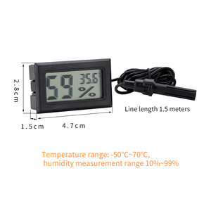 Tùy chỉnh chất lượng cao trong nhà <span class=keywords><strong>LCD</strong></span> Nhiệt kế kỹ thuật số cho nhà và bé Nhiệt độ con trỏ Meter cho nhà bếp không gian hộ gia đình sử dụng - Product Image 2