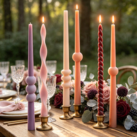 J10-592 Fabricante Chino, Molde de Silicona Personalizado para Velas Cónicas 3D, Molde para Velas Largas de Mesa, Compatible con Muestras de Dibujo