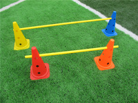 Conos de Entrenamiento de Fútbol OEM de 38 cm, Coloridos, de PE, con Orificios, para Entrenamiento de Agilidad en Fútbol Infantil, con Logotipo Personalizado