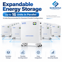 Batterie LiFePO4 51,2 V 200 Ah, batterie de stockage d'énergie 10,24 kWh pour système solaire domestique, alimentation de secours résidentielle