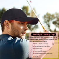 Casque de baseball sans fil rechargeable 450nm 660nm 850nm avec LED pour le soin du cuir chevelu et masseur de tête