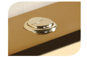 WC monobloc en céramique KD-03GPA au design doré personnalisé, livraison rapide au Kenya, plaqué or, avec siège rond - Product Image 6