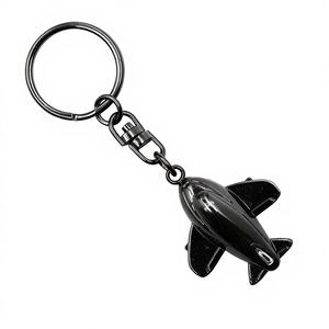 Porte-clés mousqueton vintage personnalisé en alliage de zinc, plaqué antique 3D, porte-clés avion, pour souvenirs, cadeaux promotionnels, étanche - Product Image 1