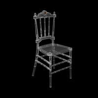 Chaise de mariage en acrylique transparente en PC, démontable, avec joint en résine couleur bambou, pour extérieur, du fabricant de Foshan