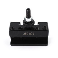 Support d'outil de tour à changement rapide de type cale carrée 250-001, en acier au carbone, finition oxyde noir, haute résistance