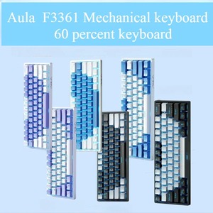 AULA F3361 <span class=keywords><strong>clavier</strong></span> de jeu mécanique 61 touches USB type-c remplaçable à chaud rvb rétro-éclairé Programmable filaire Portable nouveau - Product Image 2