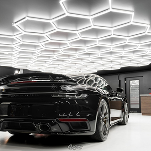 Lumières de travail de <span class=keywords><strong>garage</strong></span> LED 120v/220v personnalisées nouvelle barre hexagonale 6500k alimentation ca étanche - Product Image 3