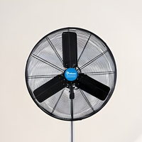Ventilateur sur pied industriel Debenz de 30 pouces pour extérieur, résistant au vent fort et à la construction métallique