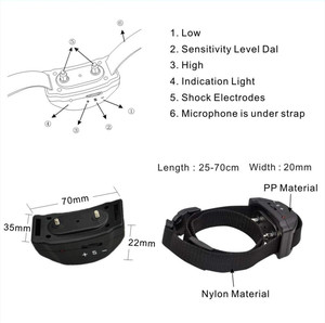 Collier d'arrêt d'aboiement automatique Collier antichoc pour dressage de chien Collier sans aboiement PET853 avec 7 niveaux d'intensité - Product Image 6