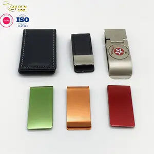 Bán Sỉ Kẹp Tiền Bằng Sợi Carbon Da Đồng Đô La Kim Loại Bạc Sterling Trống Rộng Có Logo Tùy Chỉnh