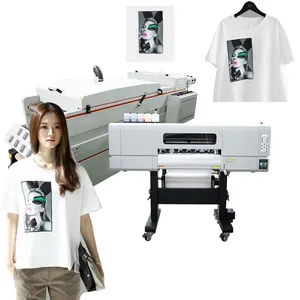 X1-604 DTF Printer Heat Transfer PET Film Printer for Dark w Light T-Shirt Hoodies Garment Pants Direct printing