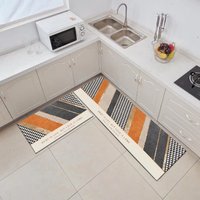 Tapis géométrique sur mesure fabriqué à la machine, motif personnalisé, antidérapant, séchage rapide, très résistant