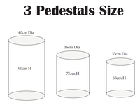 3 piliers métalliques pliables, socles sans tissu, table à dessert, toile de fond de fête, support à gâteau