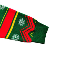 Pull en tricot jacquard décontracté pour femme, col rond, motif de dessin animé imprimé numériquement, idéal pour l'hiver et Noël
