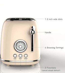 Grille-pain électrique rétro en acier inoxydable 2-en-1 avec grill pop-up, bac à miettes amovible pour sandwichs, idéal pour hôtels et maisons - Product Image 3