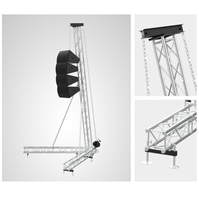 Sistema de torre de elevación para altavoces Line Array de aluminio certificado por TUV de 290*290 mm, torre de armazón de aleación para altavoces