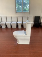 Ensemble de toilettes à double chasse en céramique de luxe pour hôtel moderne européen