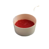 Tasses rectangulaires en bois jetables écologiques pour thé café boisson pour gâteau collation pain sandwich salade à usage unique