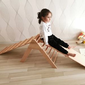 Triángulo <span class=keywords><strong>de</strong></span> escalada Montessori para niños, parque infantil, gimnasio, picador <span class=keywords><strong>de</strong></span> madera - Product Image 5