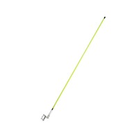 Drapeau de sécurité moto haute visibilité 85 cm, antenne fouet fluorescente d'avertissement pour montage sur top-case
