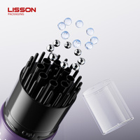 Grande bouteille d'huile de croissance capillaire de 150 ml avec applicateur à bille massante pour le cuir chevelu, en plastique HDPE vide, pour liquides capillaires