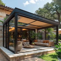 Pergola Bioclimatique Extérieure Motorisée en Aluminium, Fabricants de Gazebos à Toit Louver Électrique pour Extérieur