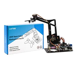 拉弗文PS2操纵杆4自由度亚克力玩具机器人机械臂爪套件r3机器人手臂教育arduino XYSJ