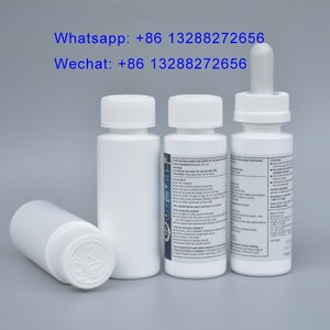 Frasco vacío de minoxidil redondo blanco de 60 ml con tapón a prueba de niños - Product Image 1
