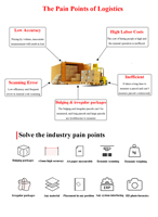 Équipement de mesure et de pesage robotique Sortation Machine de tri logistique entièrement automatique