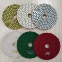 Tampons de polissage diamant hybride en résine, outils de finition pour béton terrazzo, tampons de polissage pour meuleuse d'angle en granit et quartz