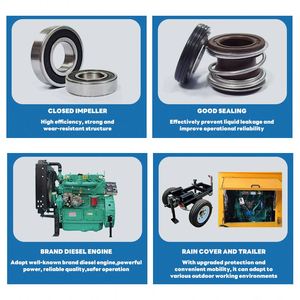 Pompe à eau auto-amorçante mobile sur remorque OEM ODM avec garantie 1 an pour le contrôle des inondations et le drainage municipal - Product Image 6