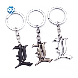Nota di morte Ryuk Notebook nero L croce portachiavi <span class=keywords><strong>Anime</strong></span> accessorio da collezione - Product Image 1