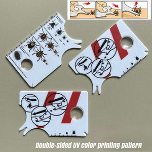 Outil d'élimination des tiques pour animaux de compagnie avec loupe, en ABS, écologique, peigne anti-puces et attrape-poux pour chats et chiens - Product Image 2