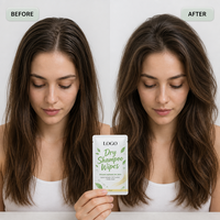 Tisu Sampo Kering Niacinamide 19ml Khusus Pabrik, Mengontrol Minyak, Menghilangkan Bau, Membuat Rambut Mengembang, Tanpa Bilas, Ukuran Perjalanan