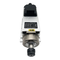 Moteur de broche refroidi par air 2,2 kW 220 V 380 V ER20 pour bois, broche carrée pour kit d'outils de machine de fraisage CNC